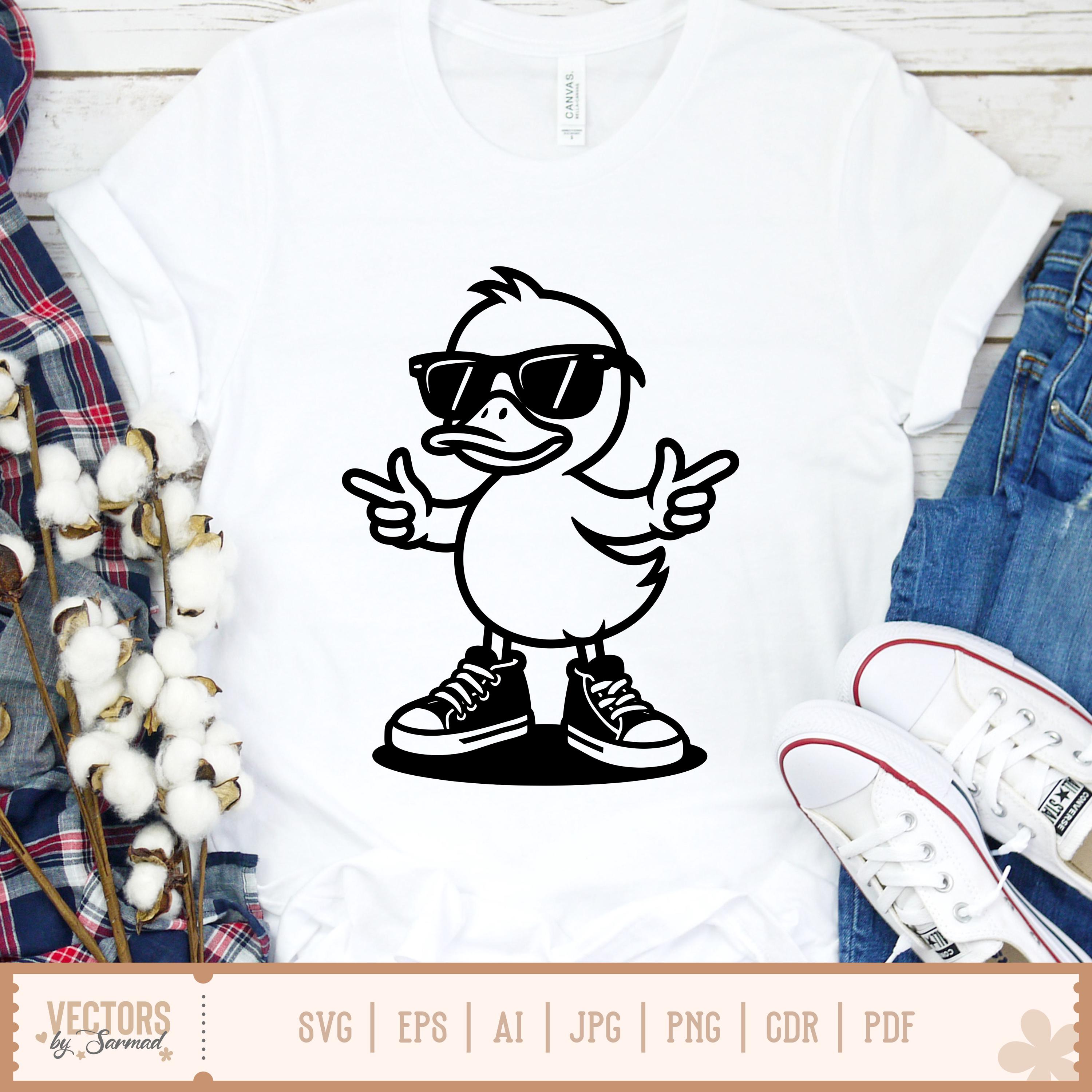 Duck With Sunglasses Bundle SVG, Peeking Duck SVG, Duck Dancing Svg ...