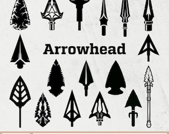 Arrowhead SVG, Arrowhead Silhouette, Broadhead Arrows SVG, Stone Arrowhead Svg, Arrowhead SVG Bundle, Archery svg, Hunting svg, , Bowhunting