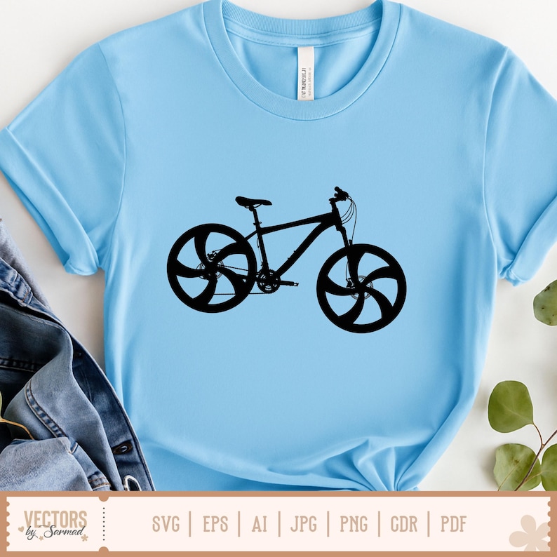 Cykel SVG, cykel clipart, cykel png, vintage cykel, cykelvektor, cykelsilhuett, utskrivbar cykel, gammaldags cykel svg bild 6