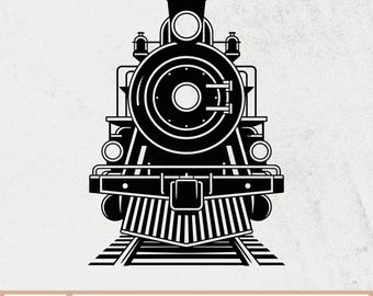 Train SVG, Train Svg & Png, Locomotive SVG, Redo Semi Train Silhouette, Vintage Train SVG, Train Cut File, Train Clipart, Locomotive png