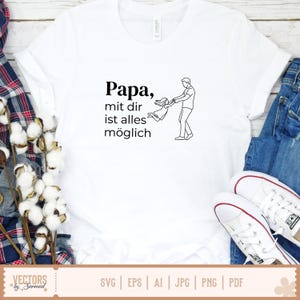 German Papa SVG Bundle, German Dad, Deutsche Plotterdatei Papa, Vatertag Svg, Vatertagsgeschenk, Deutsche Sprüche Svg, Laserdatei Papa image 11