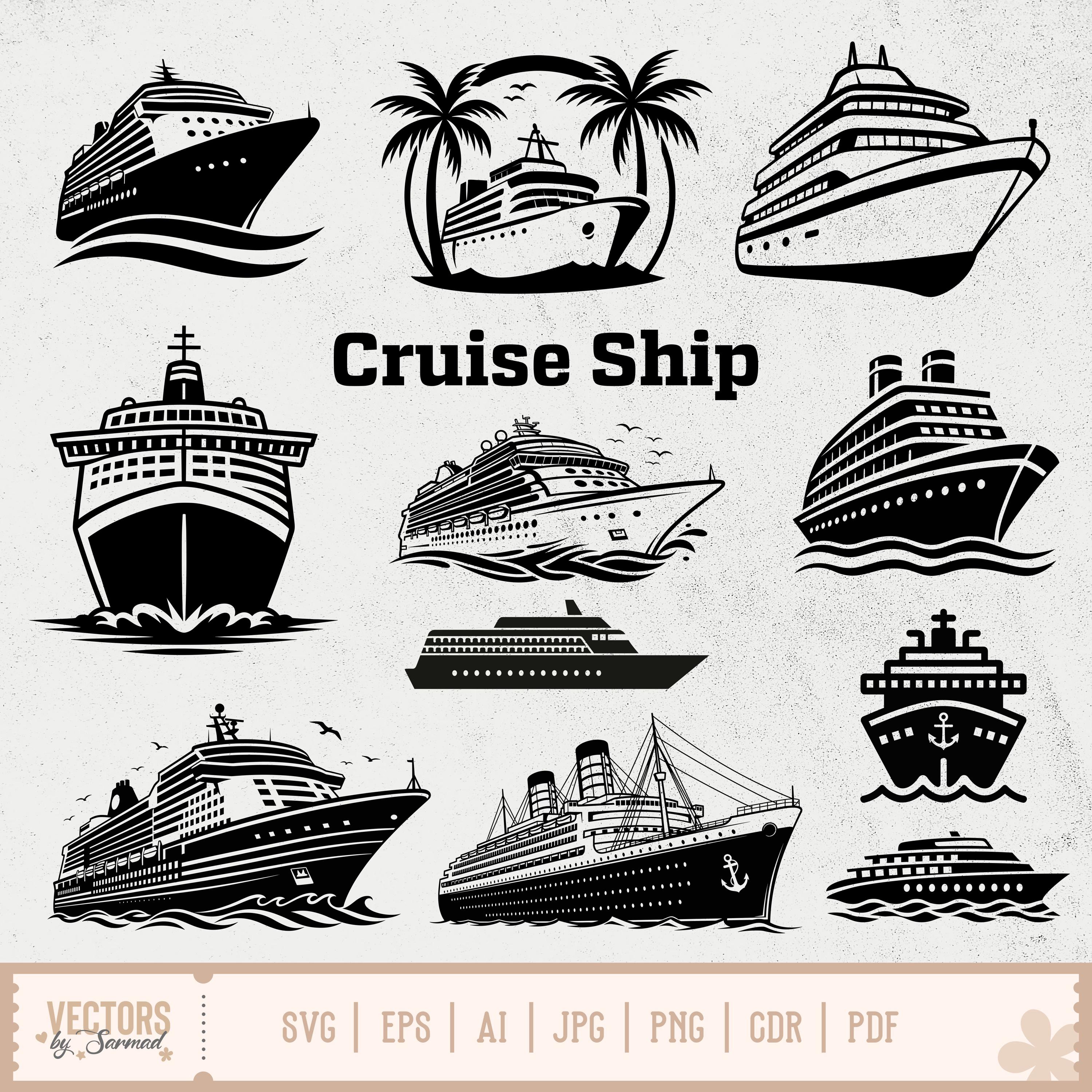 Cruise Ship SVG, Cruise Ship Bundle SVG, Cruise SVG, Cruise Vacation svg, Yacht Svg, Boat svg, Family Cruise svg, Cruise Ship Clipart