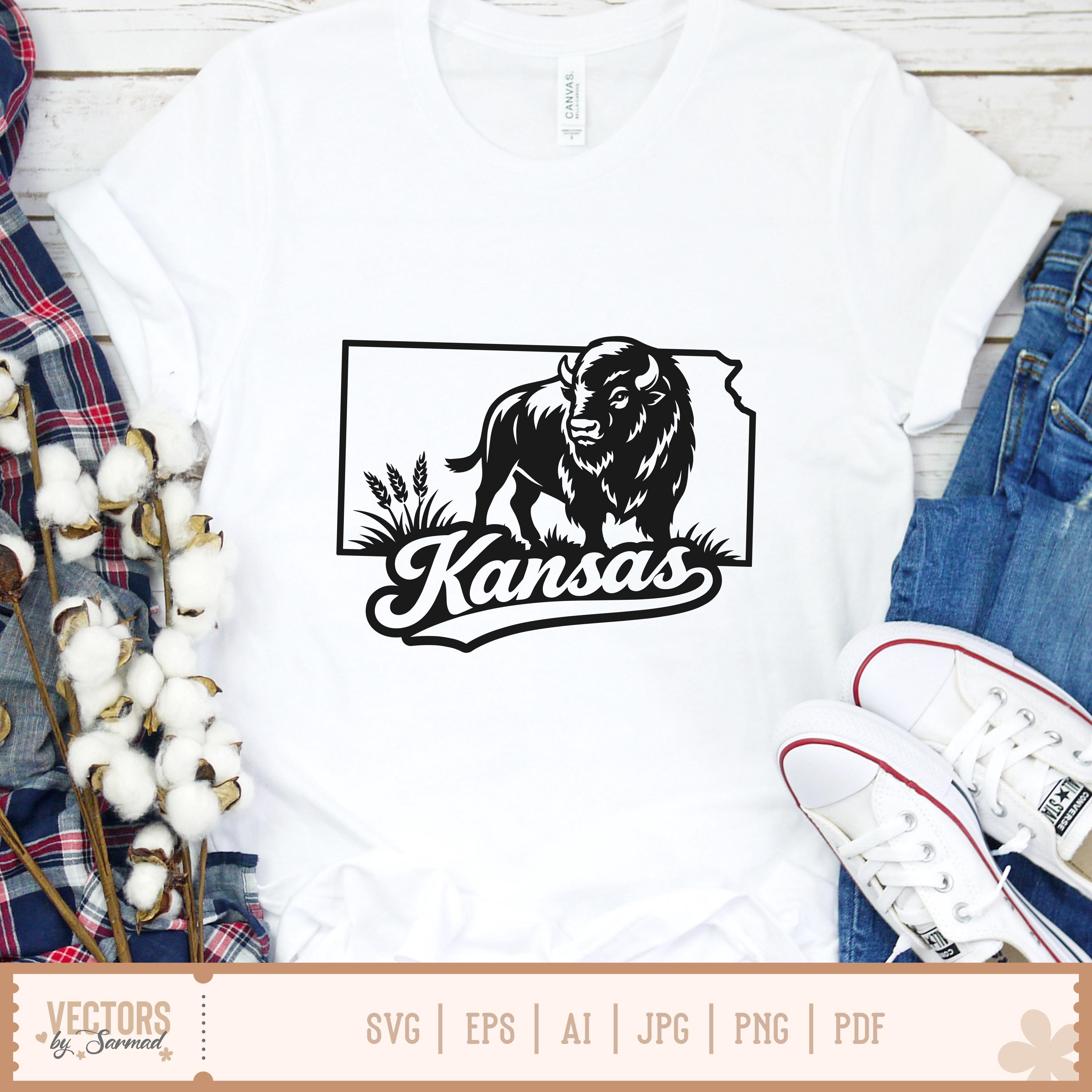 Kansas SVG Bundle, Kansas State SVG, Kansas Outline SVG, Kansas Art ...