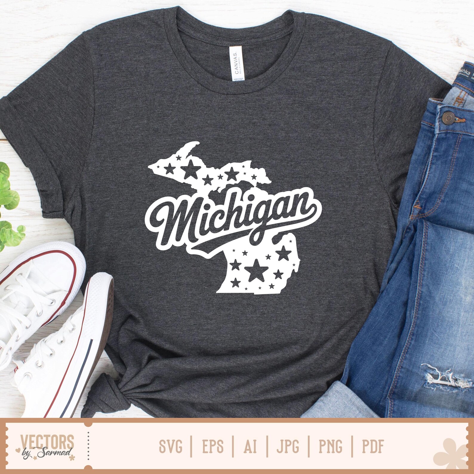 Michigan SVG Bundle, Michigan Silhouette, Michigan Outline Svg ...