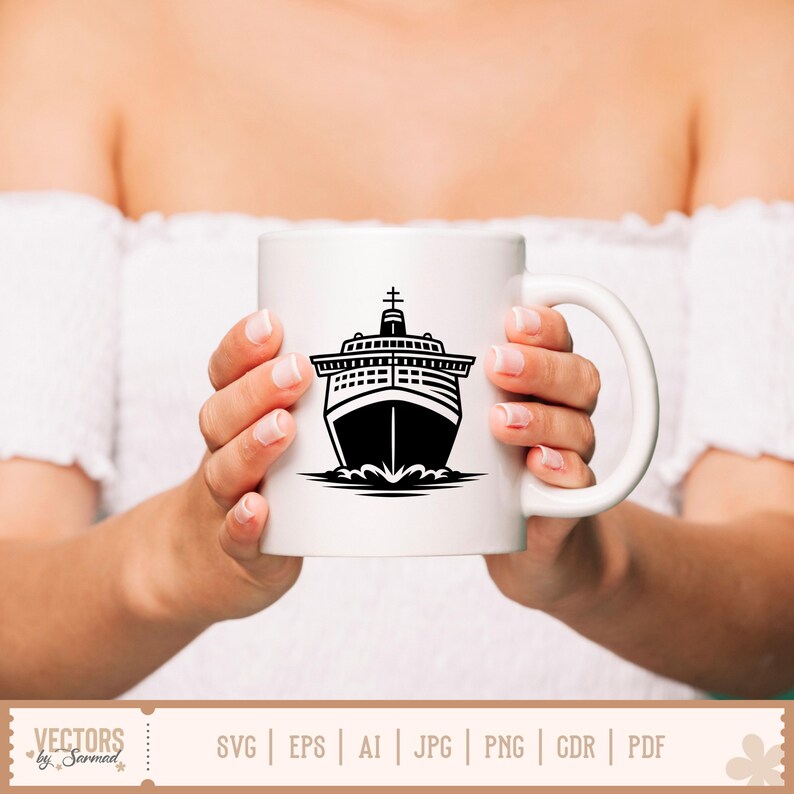 Kryssningsfartyg SVG, Kryssningsfartygspaket SVG, Kryssnings-SVG, Kryssningssemester-svg, Yacht-svg, Båt-svg, Familjekryssning-svg, Kryssningsfartygsclipart bild 7