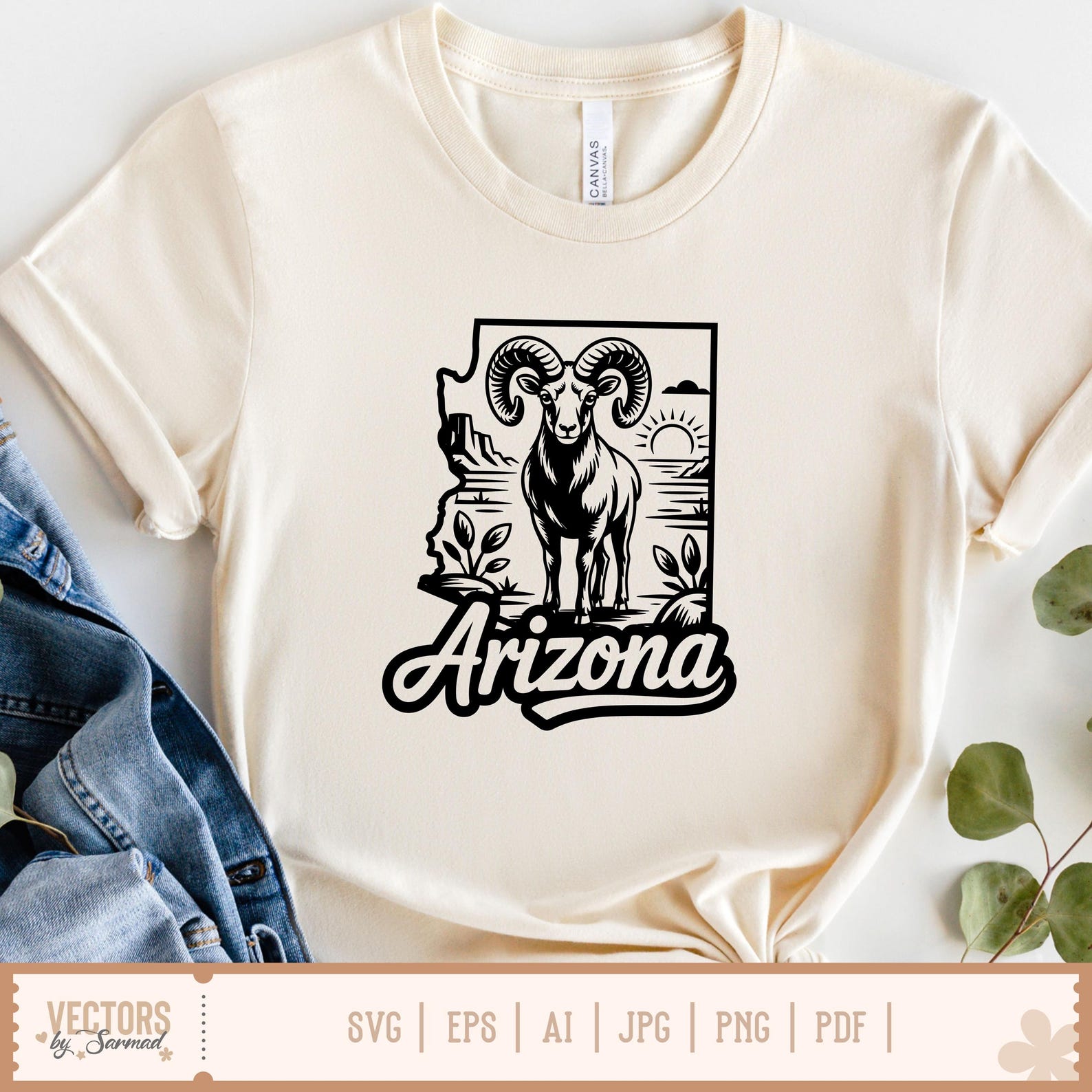 Arizona SVG Bundle, Arizona Outline SVG, Arizona Silhouette, Arizona ...