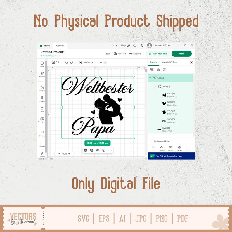 German Papa SVG Bundle, German Dad, Deutsche Plotterdatei Papa, Vatertag Svg, Vatertagsgeschenk, Deutsche Sprüche Svg, Laserdatei Papa image 20