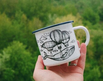 Dreams Come True, Inspiration, Motivation, Enamel Camp Mug. Camp Mug, Camping Mug, Camper Mug, Outdoor Mug, Girlfriend Gift, Boyfriend Gift