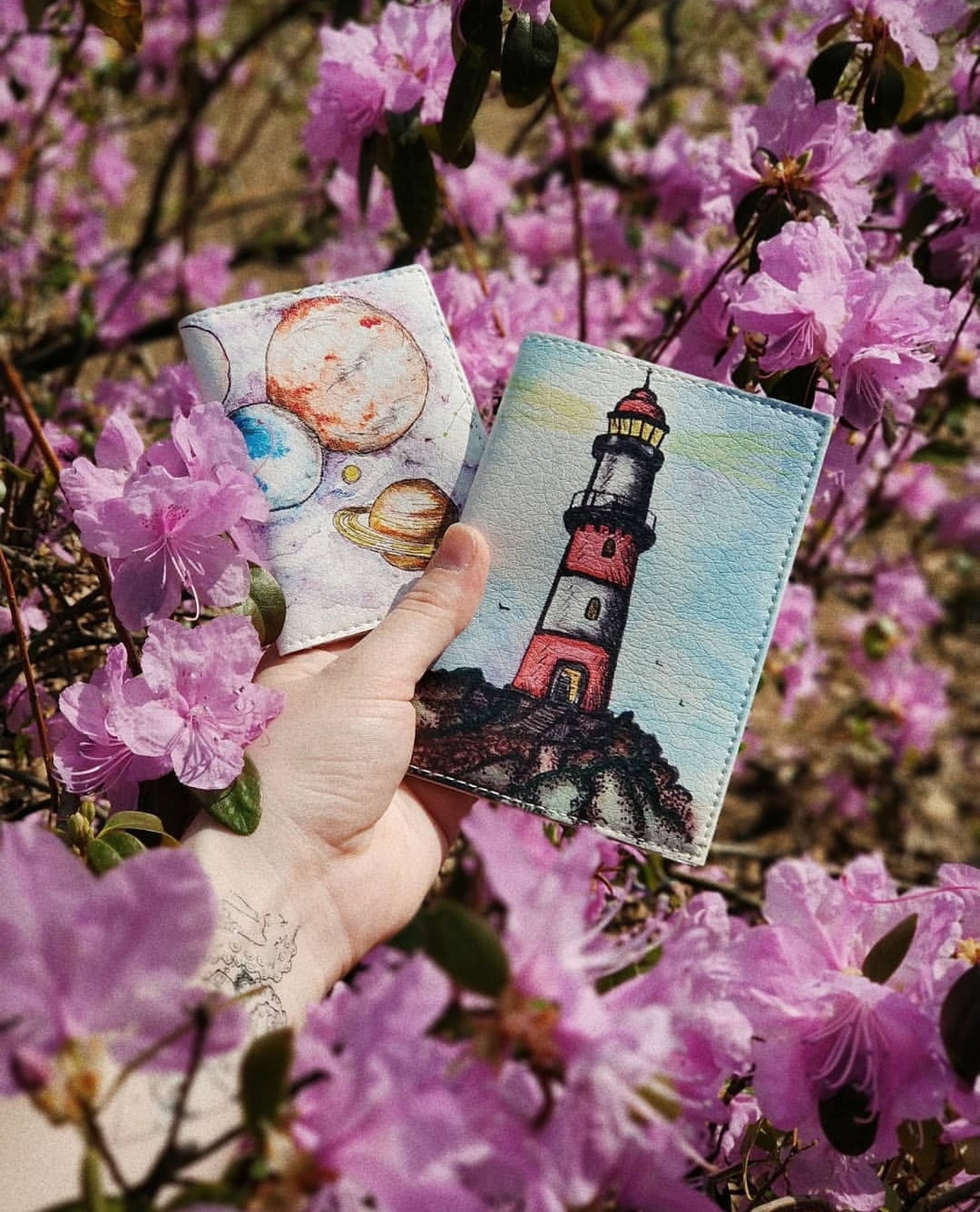 Lighthouse Passpor Wallet Travel Passport Cover EcoLeather Etsy