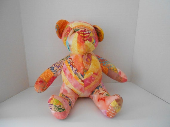 pink and yellow teddy bear
