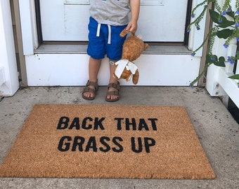 Back that grass up doormat