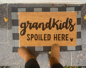 Grandkids spoiled here doormat