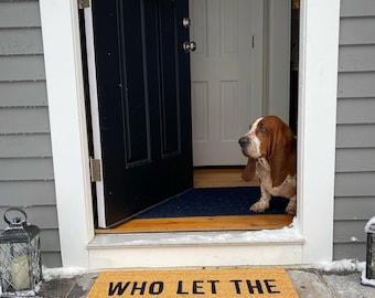 Who let the dogs out doormat