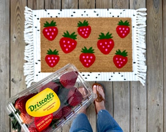 Strawberry doormat