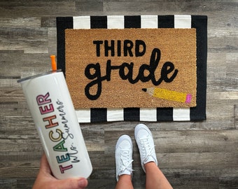 Third grade pencil doormat