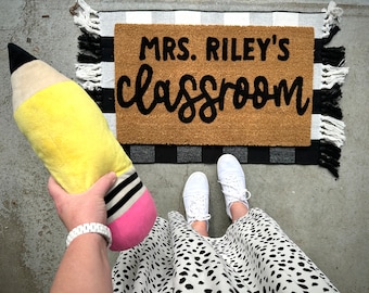 Teacher doormat, teacher gift, teacher Christmas gift