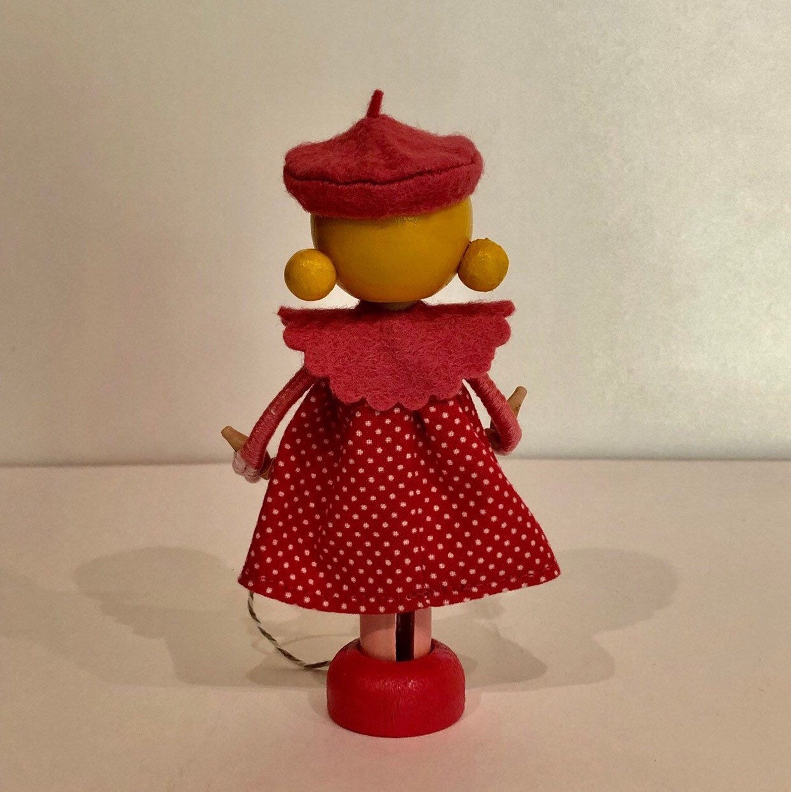 Small Wooden Doll by Marydollpins Handmade Peg Dolls Etsy