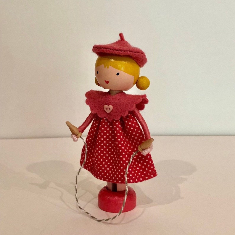 Small Wooden Doll by Marydollpins Handmade Peg Dolls - Etsy