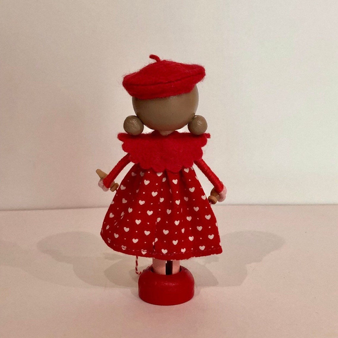 Small Wooden Doll by Marydollpins Handmade Peg Dolls Etsy