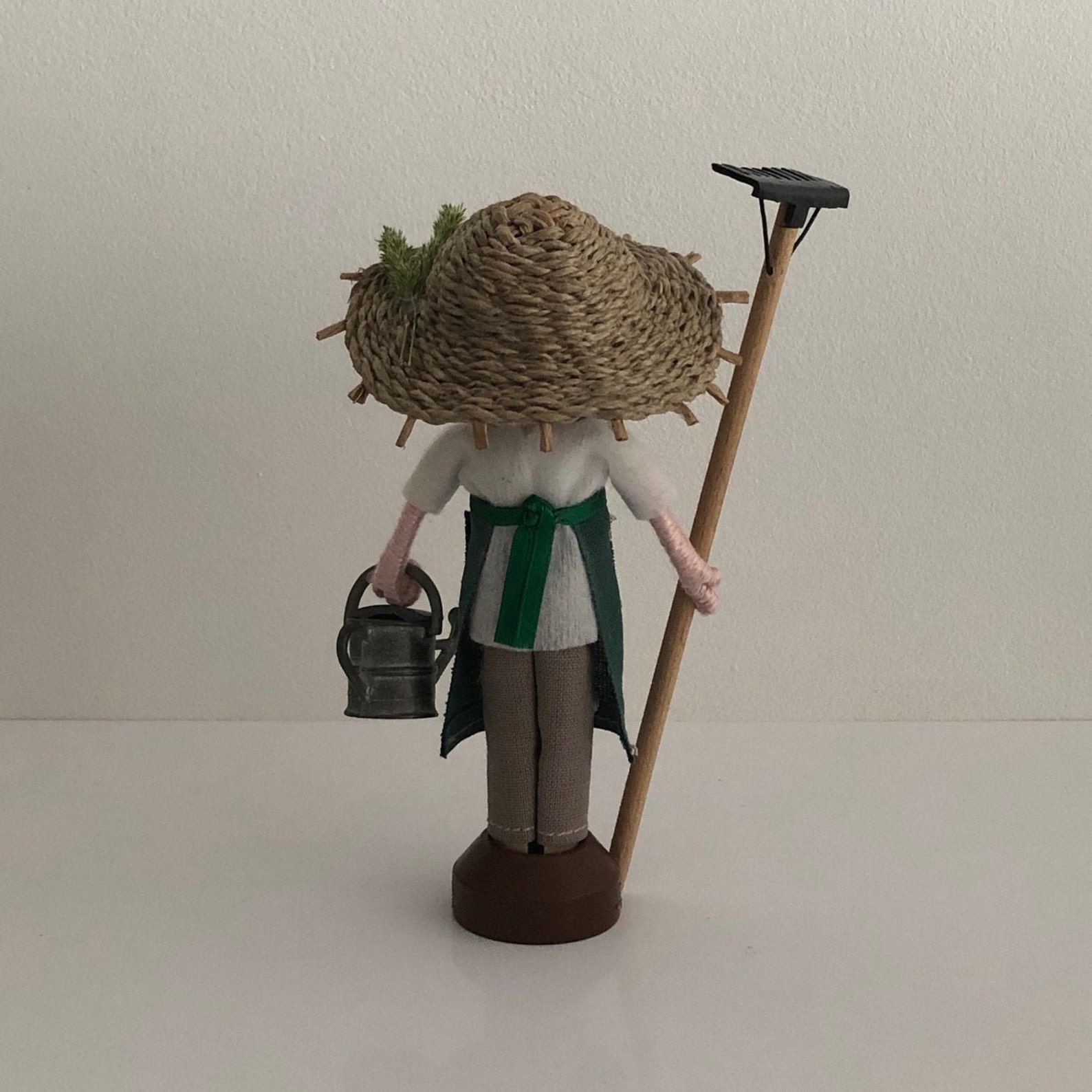 Gardener little wooden doll by marydollpins garden center Etsy