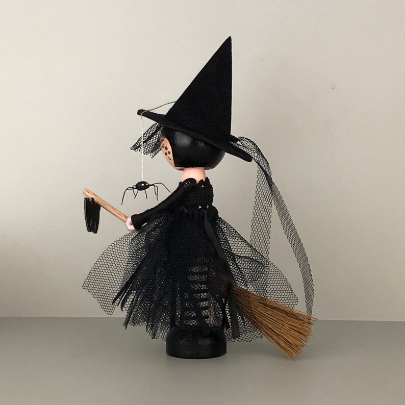 Poup?�e sorci?�re par marydollpins dolls clothes pin dolls | Etsy France