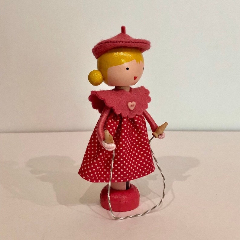 Small Wooden Doll by Marydollpins Handmade Peg Dolls Etsy