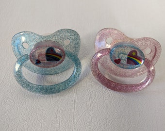 Valentine Adult Pacifiers, Made and Ready to ship out, Little's Valentine