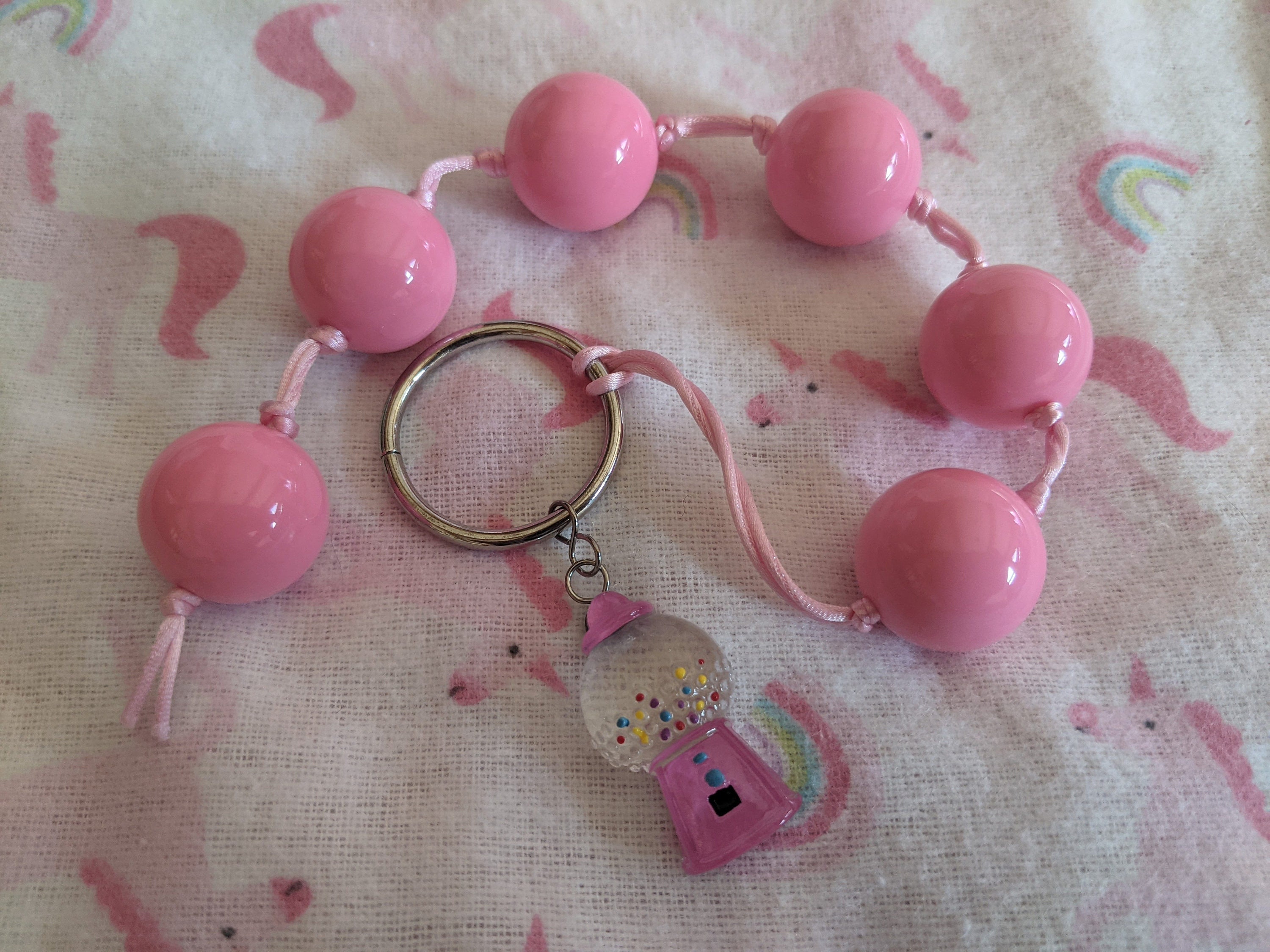 Gumball Anal Beads Bubble Gum Anal Beads Pink Anal Beads Etsy 