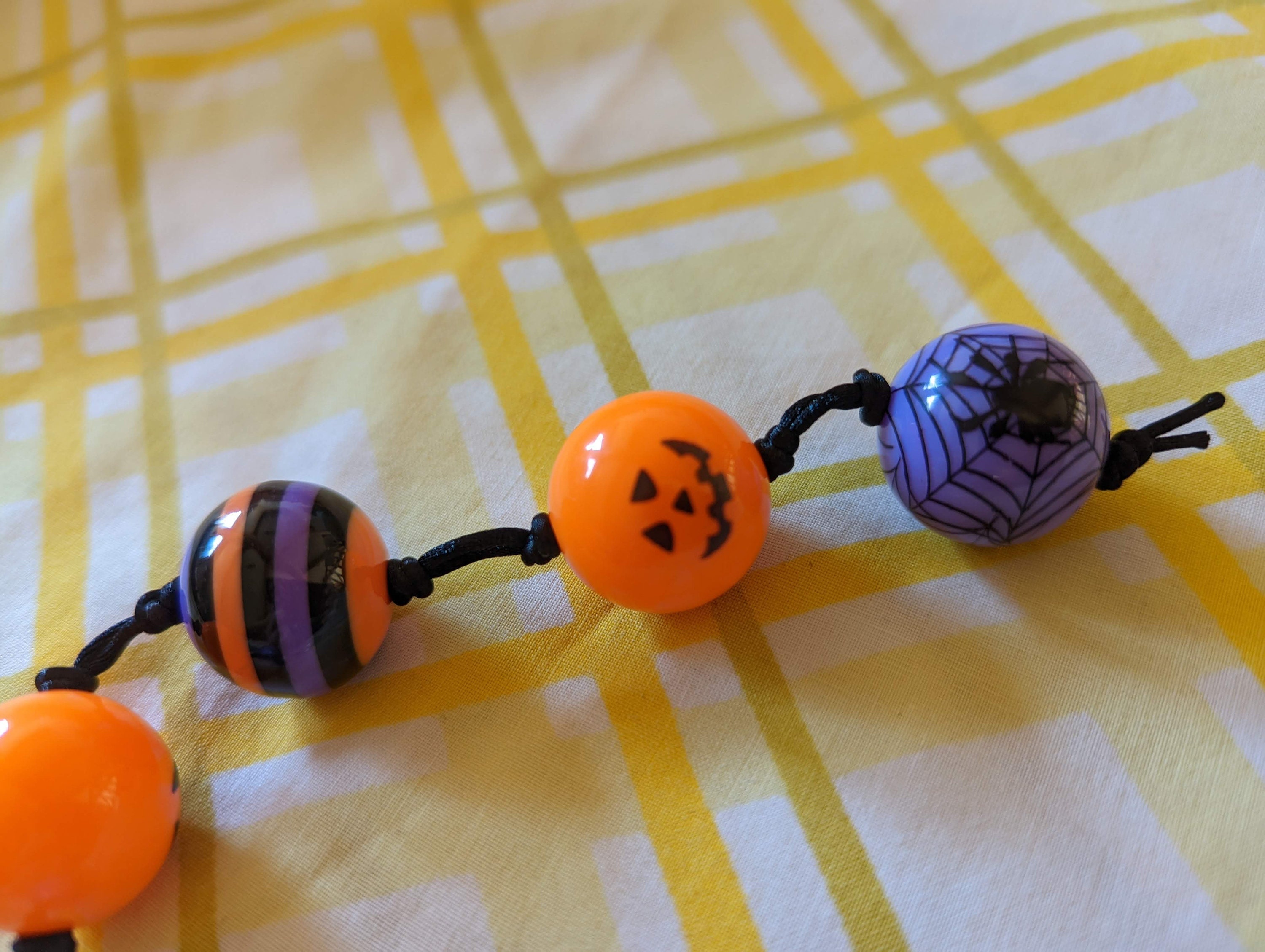 Pumpkin anal beads