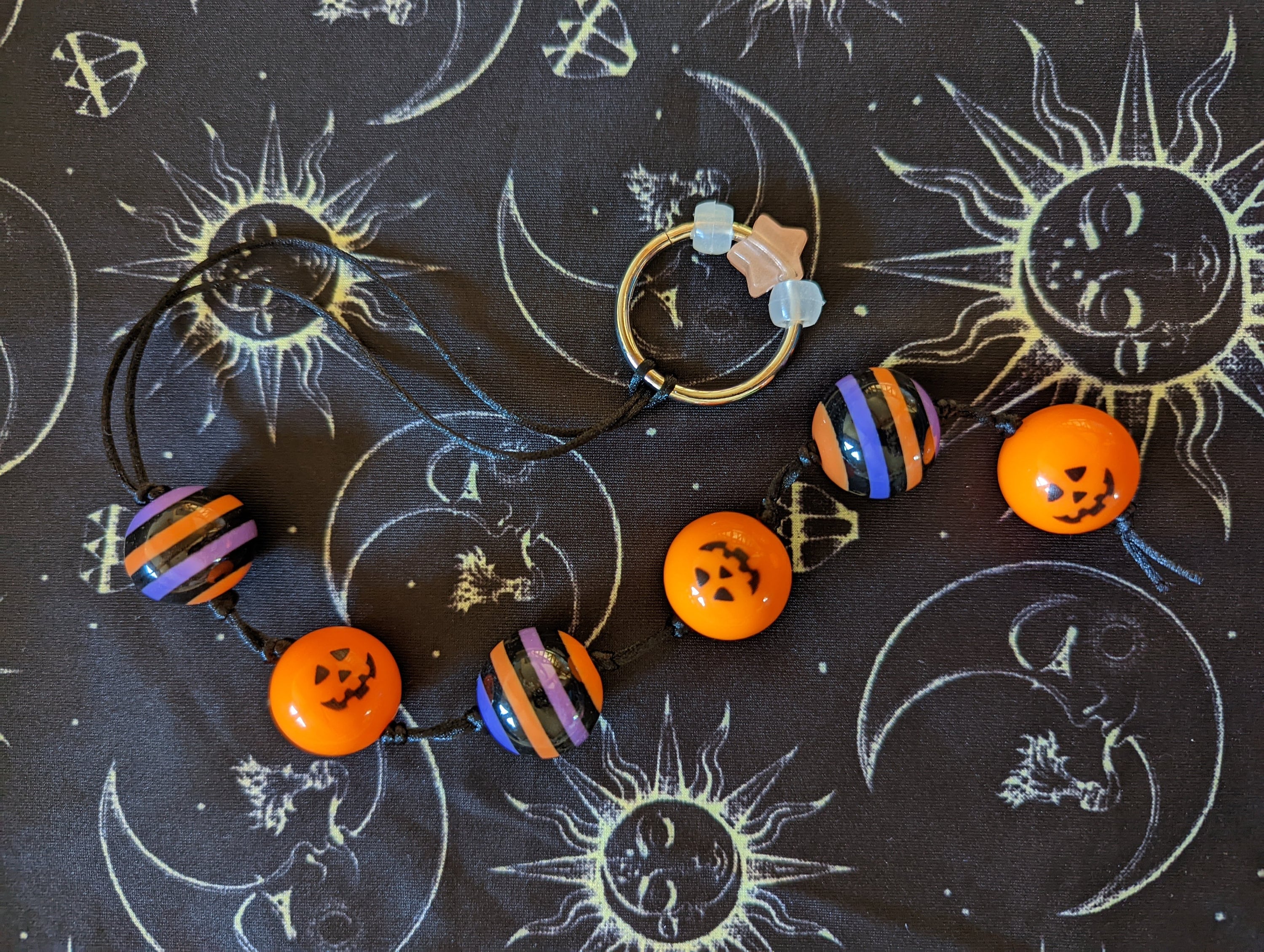 Halloween Anal Beads, Jack-O-Lantern Anal Beads, Anal Toy, Butt Plug, Anal Plug, DDLG Anal Beads, BDSM Toy, Bondage Toy, Sex Toy, Fetish Toy