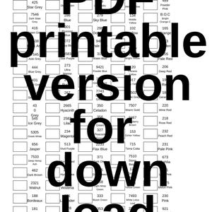 PDF zum Ausdrucken - Farbmuster für Texter/Marker/Stifte - BORN BRAND 108er Pack