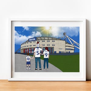 Personalised Inspired by Bolton Wanderers Art Work