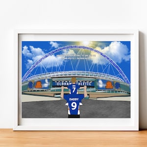 Personalised Inspired by Oldham Athletic - Wembley National Play Off Final print