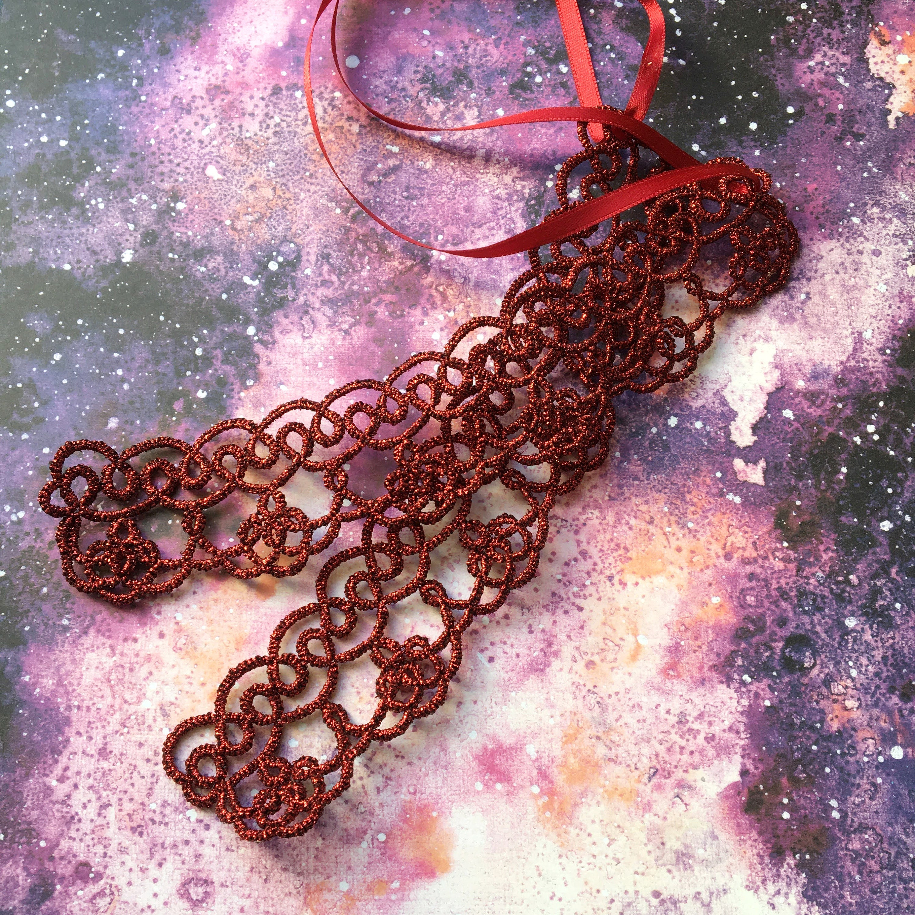 Tobilleras góticas victorianas rojo pulseras de pies de - Etsy España