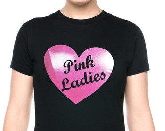 Pink Ladies Grease Inspired T-Shirt with Pink Glitter