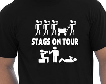 Print4u Stags on Tour Funny Mens Stag Night Stag Do T-shirt - Etsy Print4u Stags on Tour Funny Mens Stag Night Stag Do T-shirt - Etsy