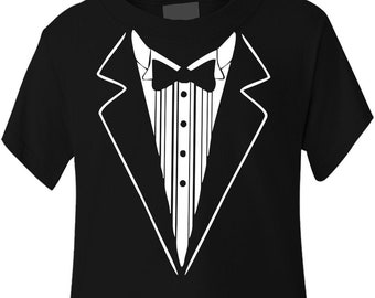 Print4u Tuxedo Papillon Fancy Dress Kids T-Shirt Funny Cool T-shirt