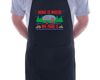 Home ist, wo mein Wohnwagen ist Schürze Lustiges Geburtstags-Caravaning-Geschenk