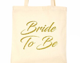 Bolsa de tela para la futura novia, regalo de boda de algodón