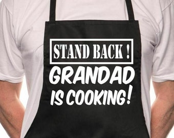 Print4u Stand Back Grand-père cuisine fête des pères BBQ Nouveauté Tablier