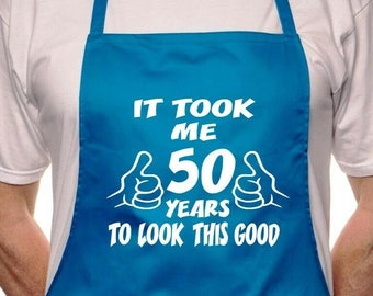Print4u 50th Birthday It Took 50 Years BBQ Cooking Funny Novelty Apron