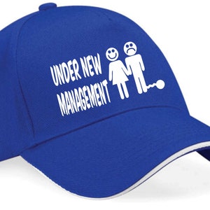 Print4u Under New Management Baseball Cap Stag Night Gift Birthday Present For Men