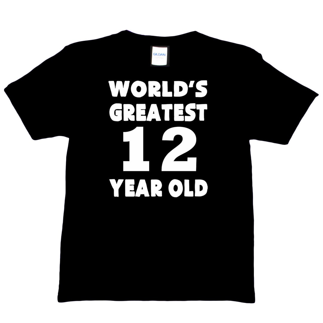 World's Greatest 12 Year Old T-shirt, Funny Birthday Tee - Etsy