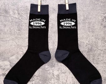 30th Birthday Socks: Made in 1996, Funny Novelty Gift