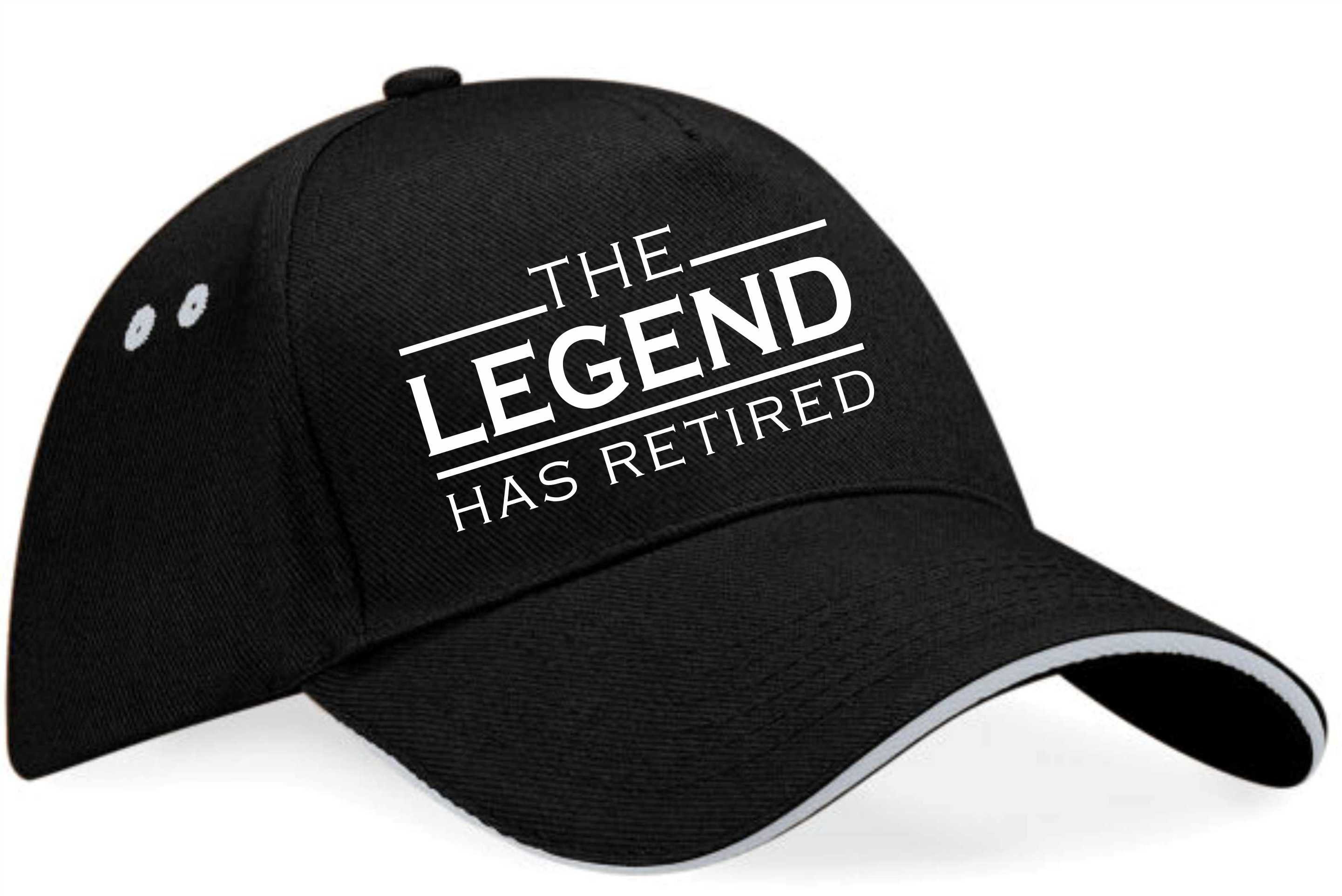 Print4u The Legend Has Retired Baseball Cap Retirement Gift For Men & Ladies