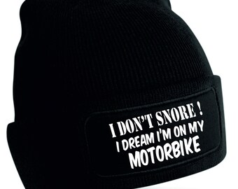 I Dream On My Motorbike-beanie, nieuw cadeau motorrijder