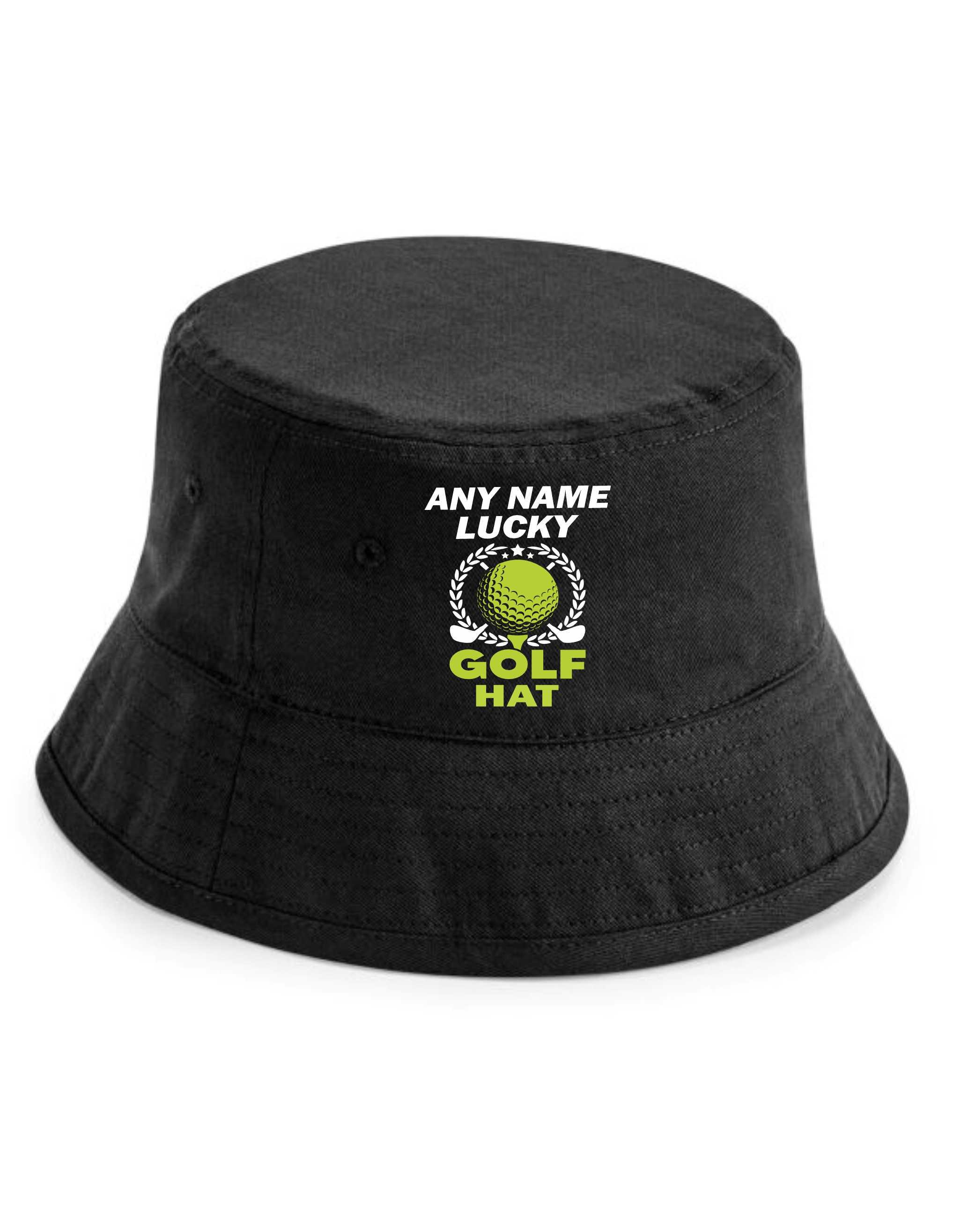 Print4u Lucky Golf Bucket Hat Personalise With Any Name Golfing