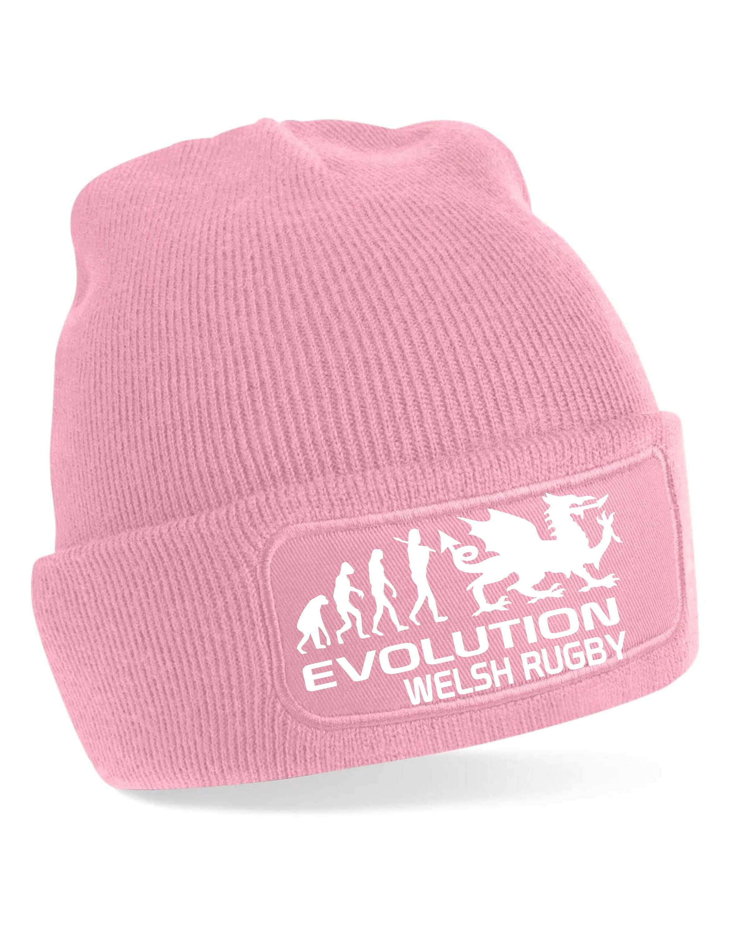Macron Wales Rugby Bobble Beanie Hat Red