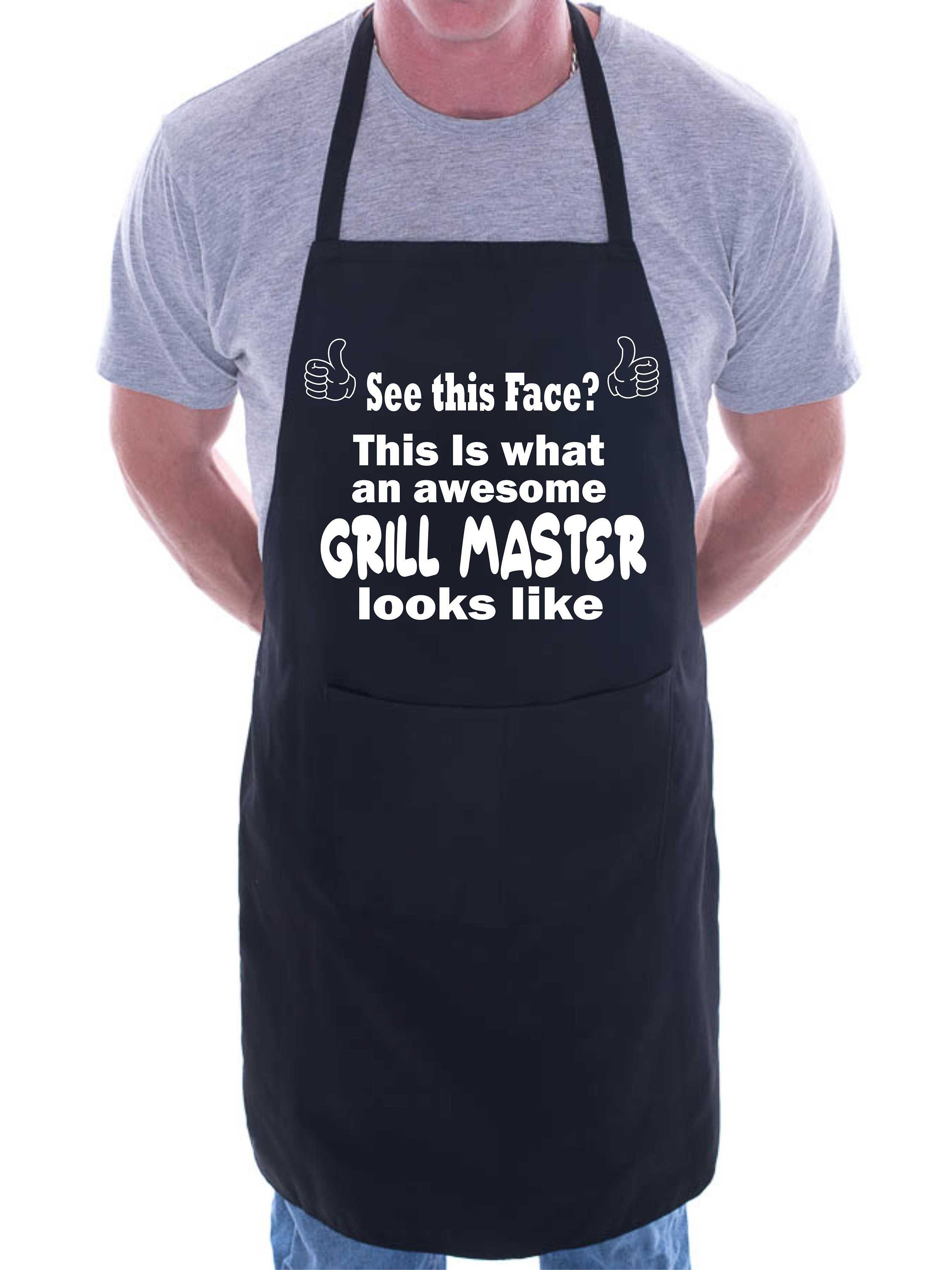 Print4u This Is What Awesome Grill Master Sieht aus wie lustige Backen BBQ Kochen Unisex Novelty Schürze