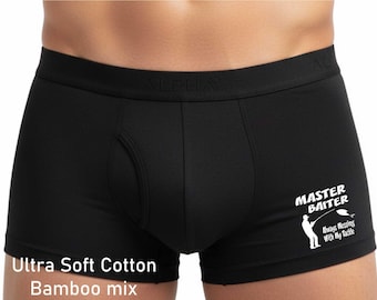 Fishing Gift Master Baiter Mess With My Tackle Bamboo Boxer Shorts